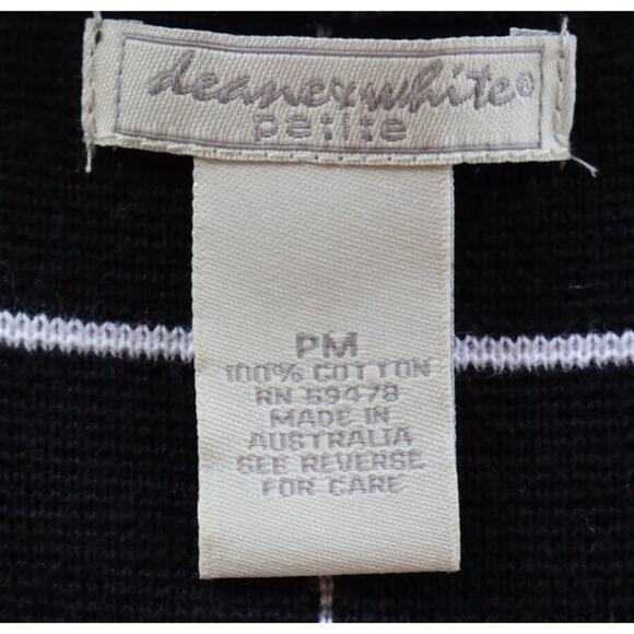 Deane & White Women's PM Black Knit V-Neck Windowpane Pullover Vest - Picture 8 of 8